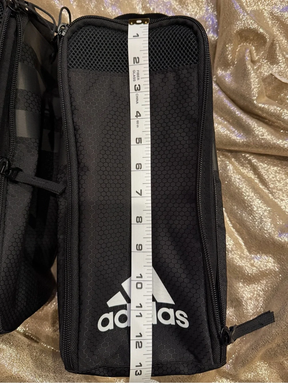 Adidas Black Shoe Bags with White Logo — Pair (2)